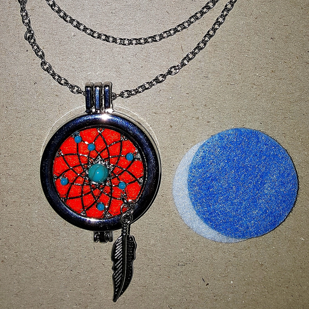 Essential Oil Diffuser Dream Catcher Necklace